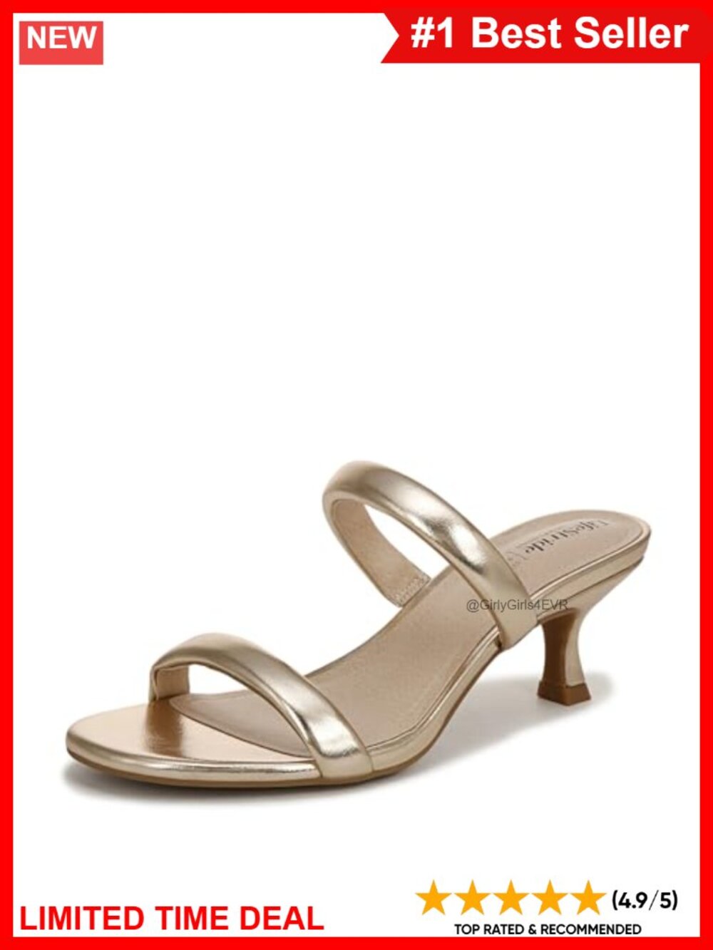 LifeStride Nalani Women's Heeled Sandal Slide Slip On Comfort
